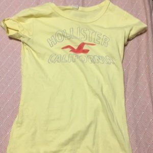 Yellow Hollister graphic tee